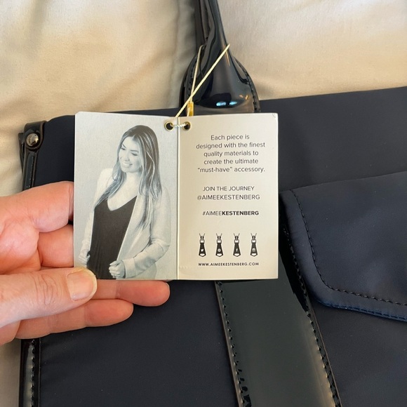 Aimee Kestenberg Navy and Black Tote Bag - Picture 8 of 14